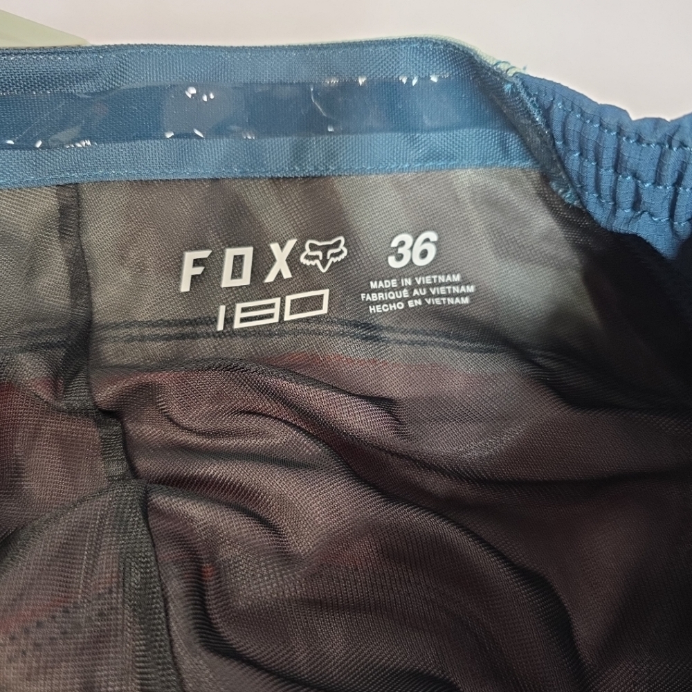 Fox 180 Mens Racing Pants Size 36 Turquoise And Orange - Picture 6 of 12
